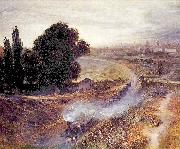 Adolph von Menzel Berlin Potsdamer Bahn oil on canvas